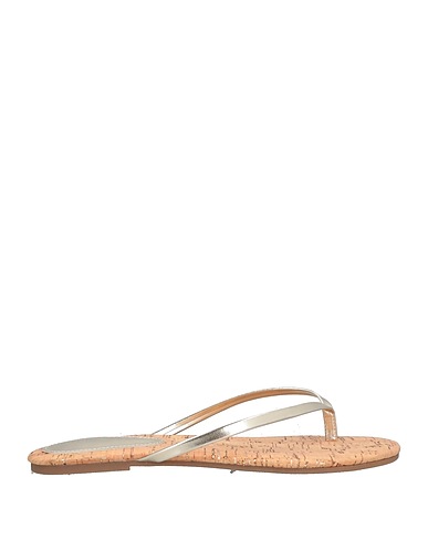 NINE WEST Flip flops Platinum Textile fibers