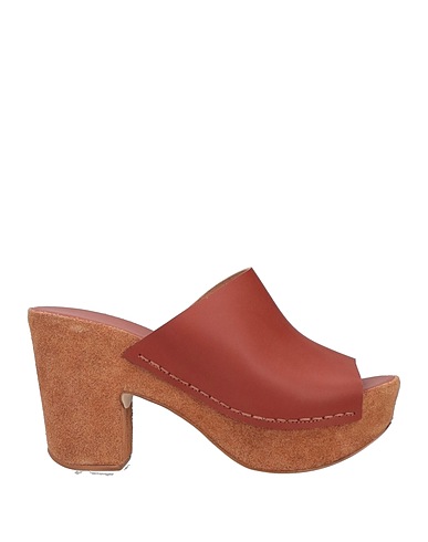 DEL CARLO Sandals Brown Soft Leather