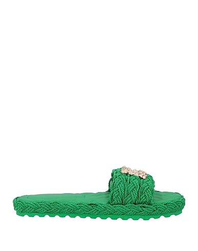 LA CARRIE Sandals Green Textile fibres