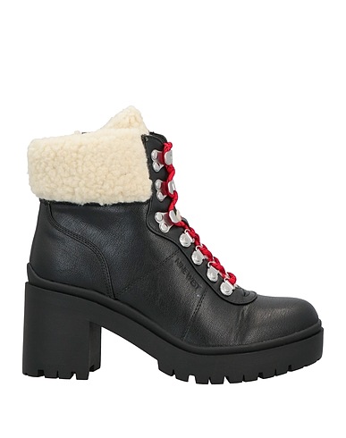 NINE WEST Stiefelette Schwarz Gewebefasern