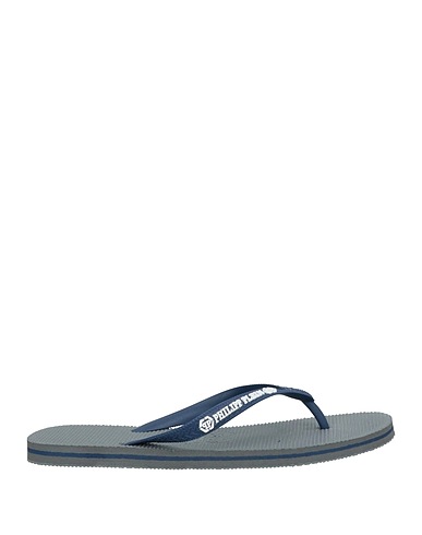 PHILIPP PLEIN Flip flops Midnight blue Rubber