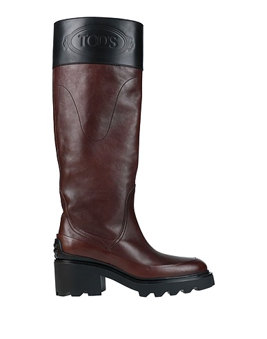 TOD'S Boots Dark brown Soft Leather