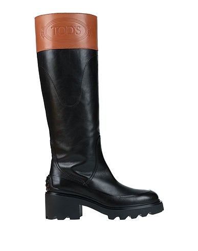 TOD'S Stiefel Schwarz Leder