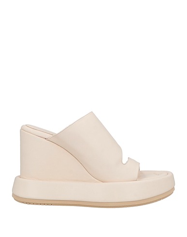 PALOMA BARCELÓ Sandals Cream Leather