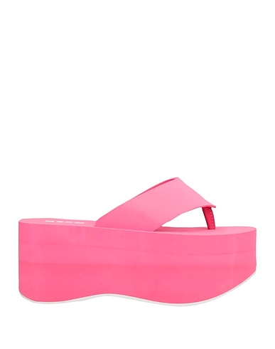 MSGM Infradito Fucsia Altre Fibre