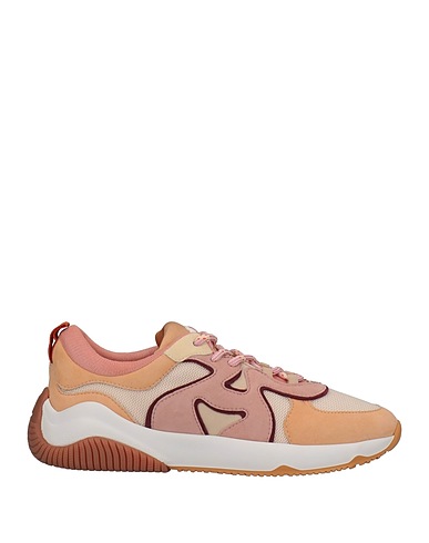 HOGAN Sneakers Μπεζ Δέρμα, Ίνες υφασμάτων