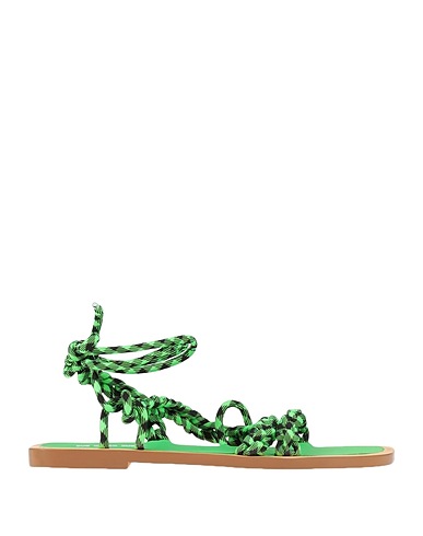MSGM Sandali Verde Fibre tessili
