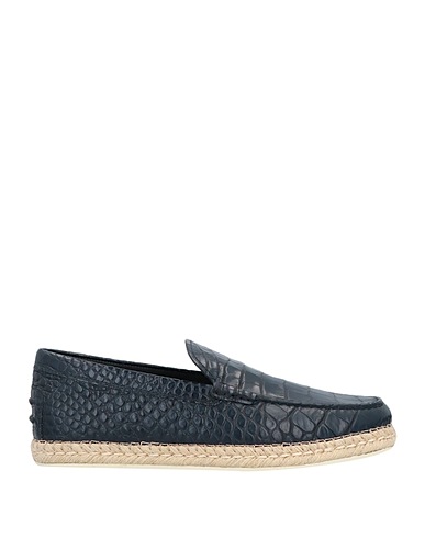 TOD'S Espadrillas Blu notte Pelle di vitello