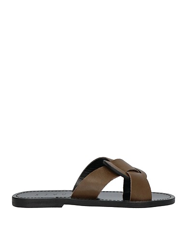 SIYU Sandals Military green 100% Bovine leather