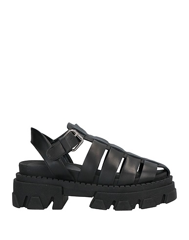 NOA A. Sandals Black Calfskin