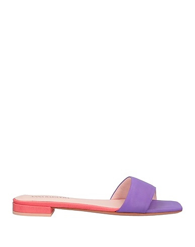 ANNA BAIGUERA Sandals Purple Soft Leather