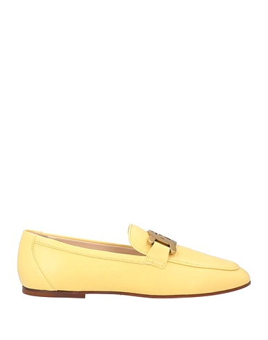 TOD'S Loafers Pastel yellow Soft Leather