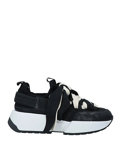 LORETTA PETTINARI Sneakers Black Soft Leather, Textile fibres
