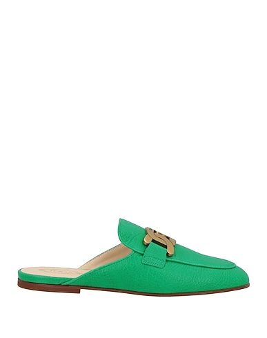 TOD'S Mules and clogs Green Soft Leather