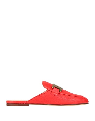 TOD'S Mules und Clogs Rot Leder