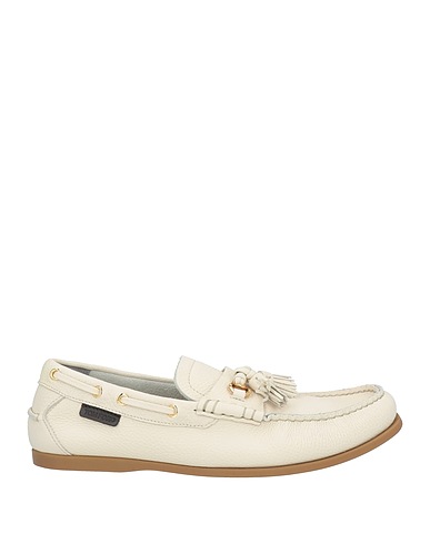 TOM FORD Loafers Ivory Calfskin, Brass