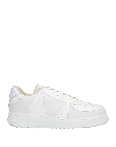GCDS Sneakers Bianco Pelle, Fibre tessili