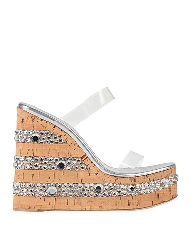 HAUS OF HONEY Mules and clogs Silver PVC - Polyvinyl chloride