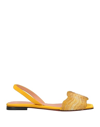 SANTONI Sandals Marigold Soft Leather, Textile fibers