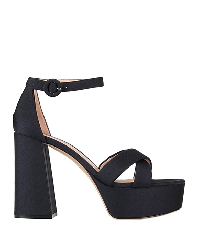 GIANVITO ROSSI Sandals Black Textile fibres
