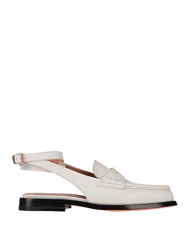 SANTONI Mules and clogs White Soft Leather