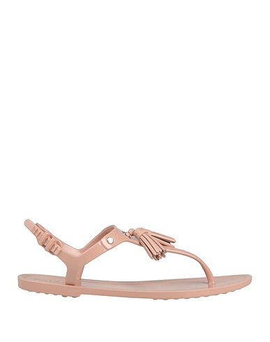 TOD'S Flip flops Pink Rubber, Leather