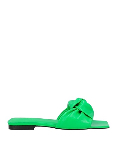 BY FAR Sandali Verde Pelle