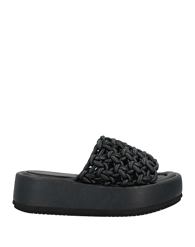 PALOMA BARCELÓ Sandals Black Textile fibers