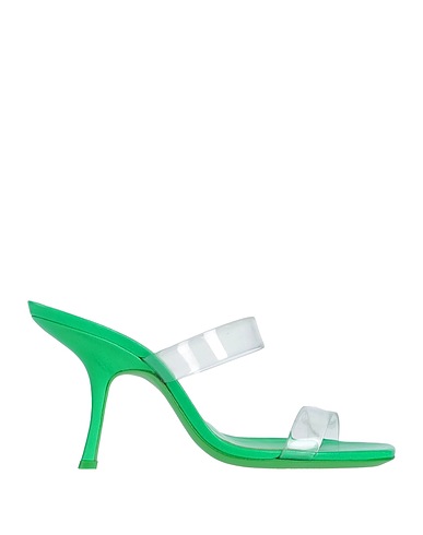 BY FAR Sandals Green Rubber
