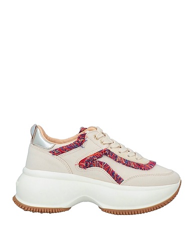 HOGAN Sneakers Avorio Fibre tessili, Pelle