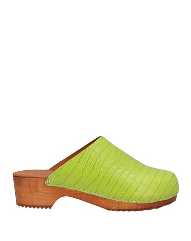 FIGURE DECORATIVE Mules und Clogs Grün Leder