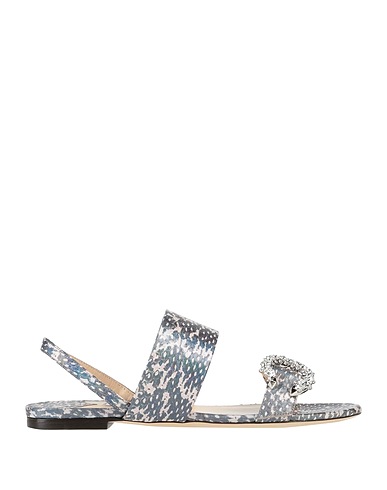 JIMMY CHOO Sandals Grey Soft Leather