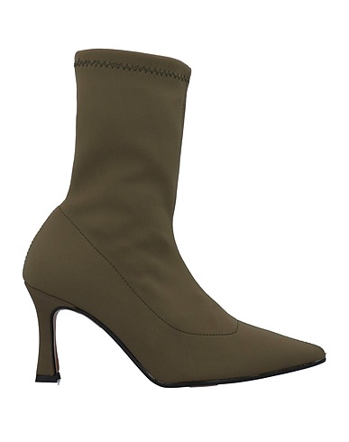 DIVINE FOLLIE Ankle boot Military green Lycra®