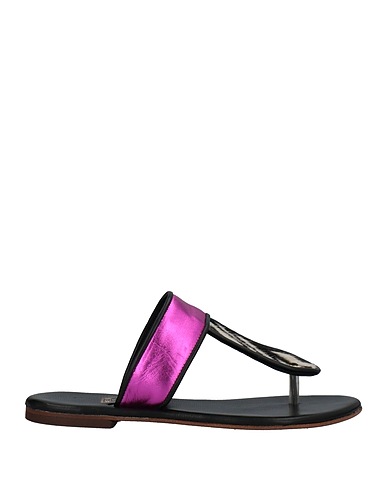 DIVINE FOLLIE Flip flops White Textile fibres