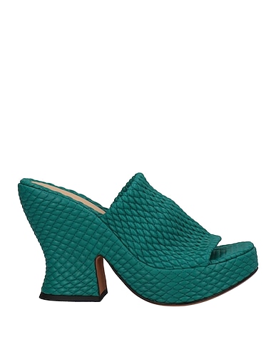 BOTTEGA VENETA Sandals Deep teal Soft Leather