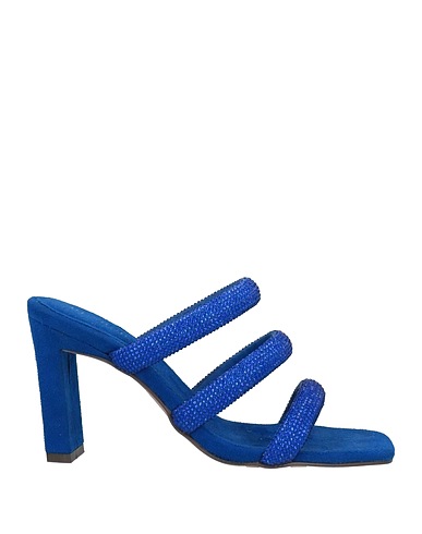 MENBUR Sandals Bright blue Textile fibres