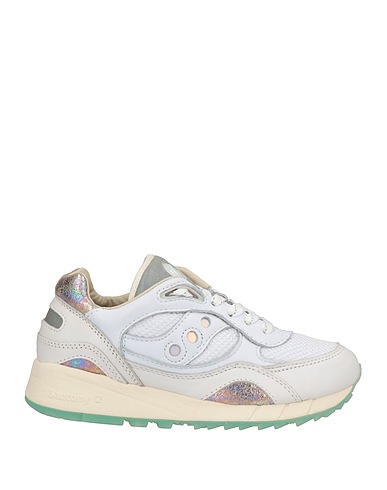 SAUCONY Sneakers White Soft Leather, Textile fibres