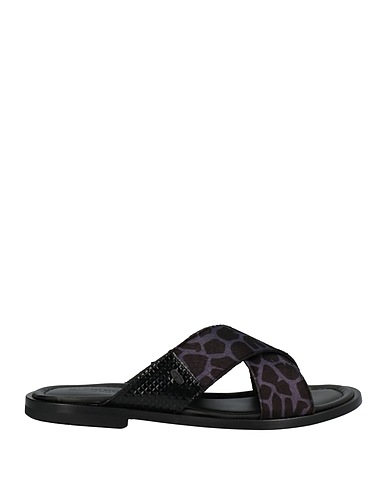 GIOVANNI CONTI Sandals Dark purple Calfskin