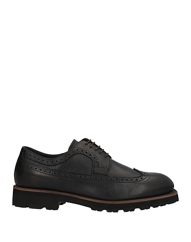 GIOVANNI CONTI Laced shoes Dark brown Soft Leather