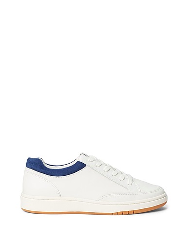LAUREN RALPH LAUREN Sneakers White Leather