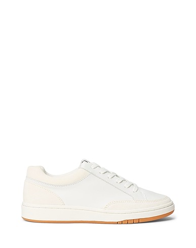 LAUREN RALPH LAUREN Sneakers White Leather