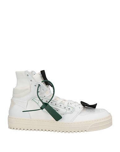 OFF-WHITE™ Sneakers White Soft Leather, Textile fibers