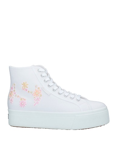 SUPERGA Sneakers Weiß Gewebefasern