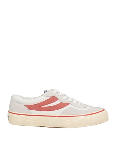 SUPERGA Sneakers Light grey Soft Leather, Textile fibres