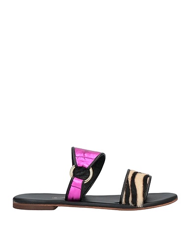 DIVINE FOLLIE Sandals Fuchsia Textile fibres