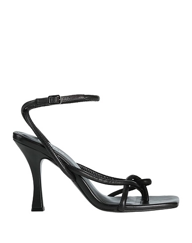 PINKO Sandalen Schwarz Leder