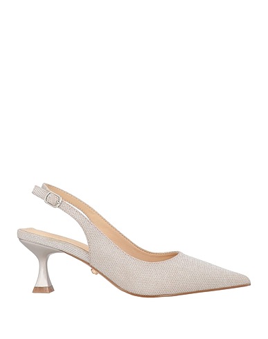TWENTY FOUR HAITCH Pumps Platin Gewebefasern