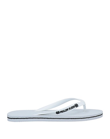 PHILIPP PLEIN Flip flops White Plastic