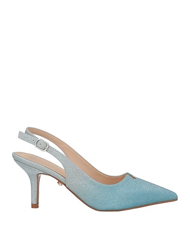 TWENTY FOUR HAITCH Pump Sky blue Textile fibers