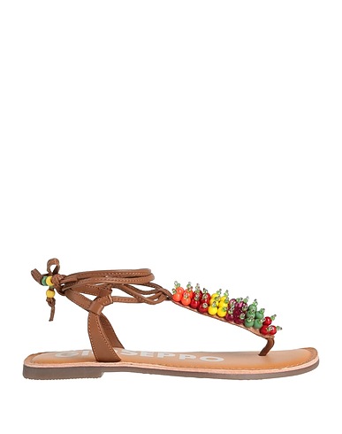 GIOSEPPO Flip flops Red Leather